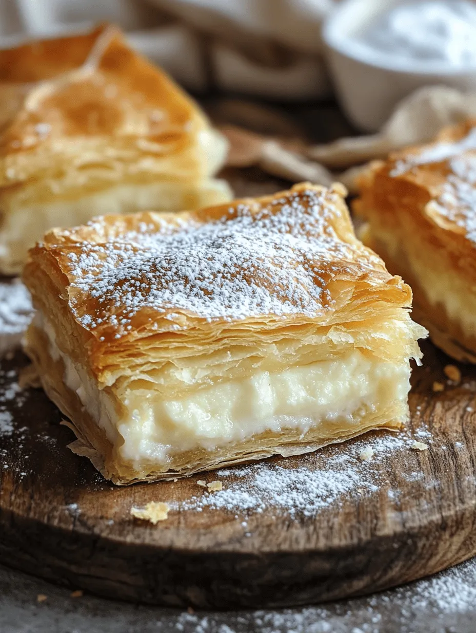 Vanilla Custard Puff Pastry Cake: A Delightful Dessert Experience