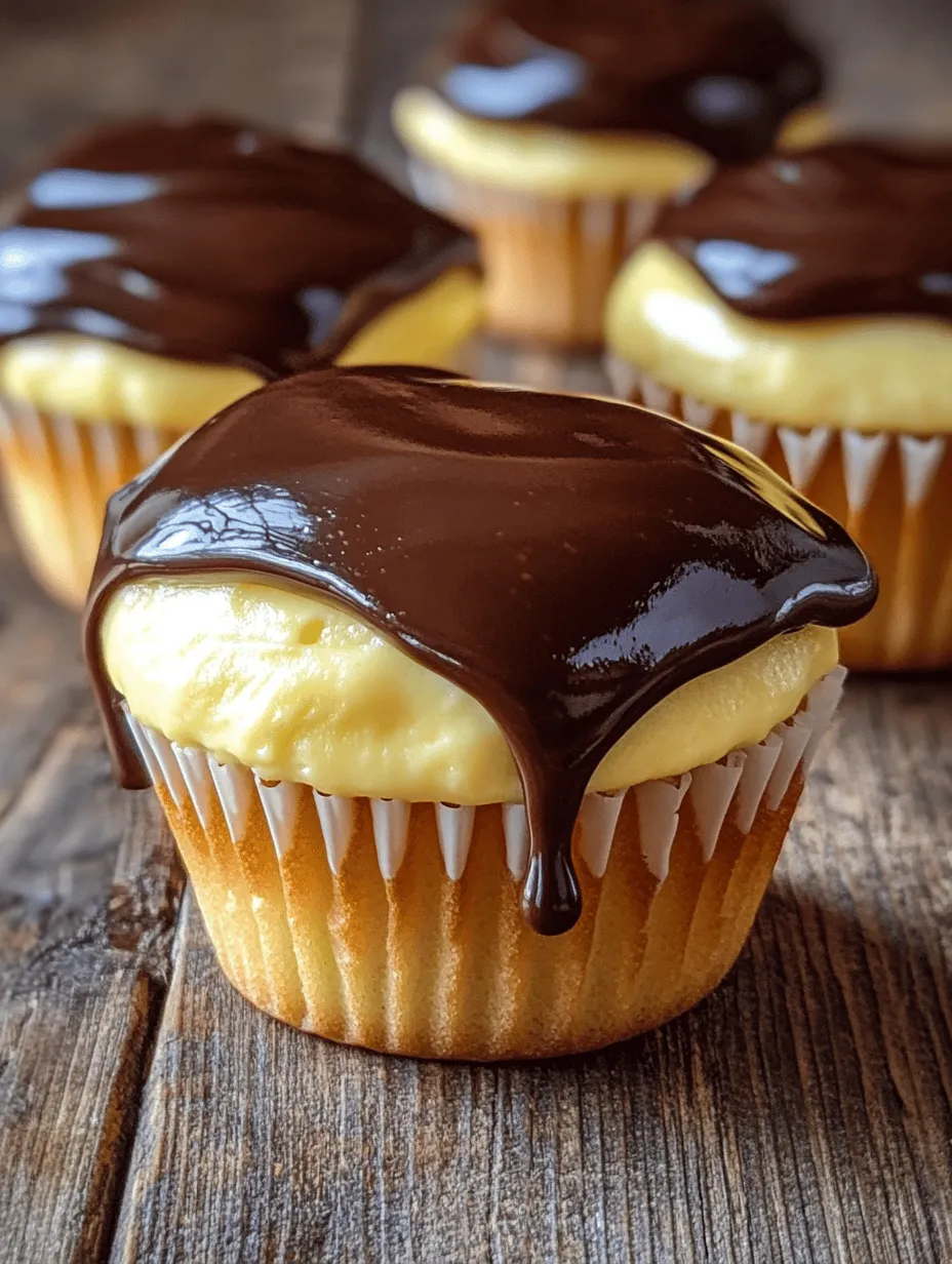 Irresistible Boston Cream Pie Cupcakes: A Delightful Twist on a Classic Dessert