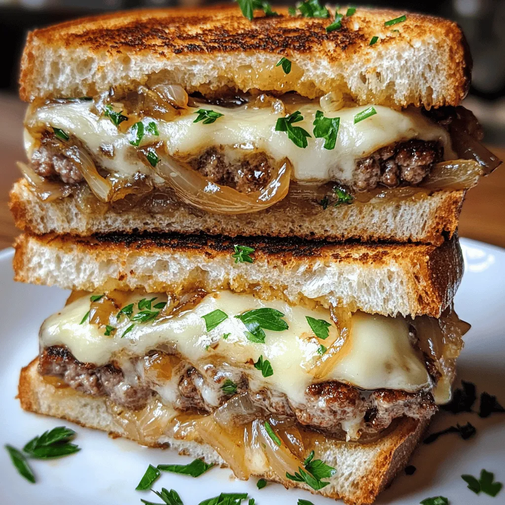 Caramelized Onion &#038; Swiss Patty Melts: A Comforting Culinary Delight