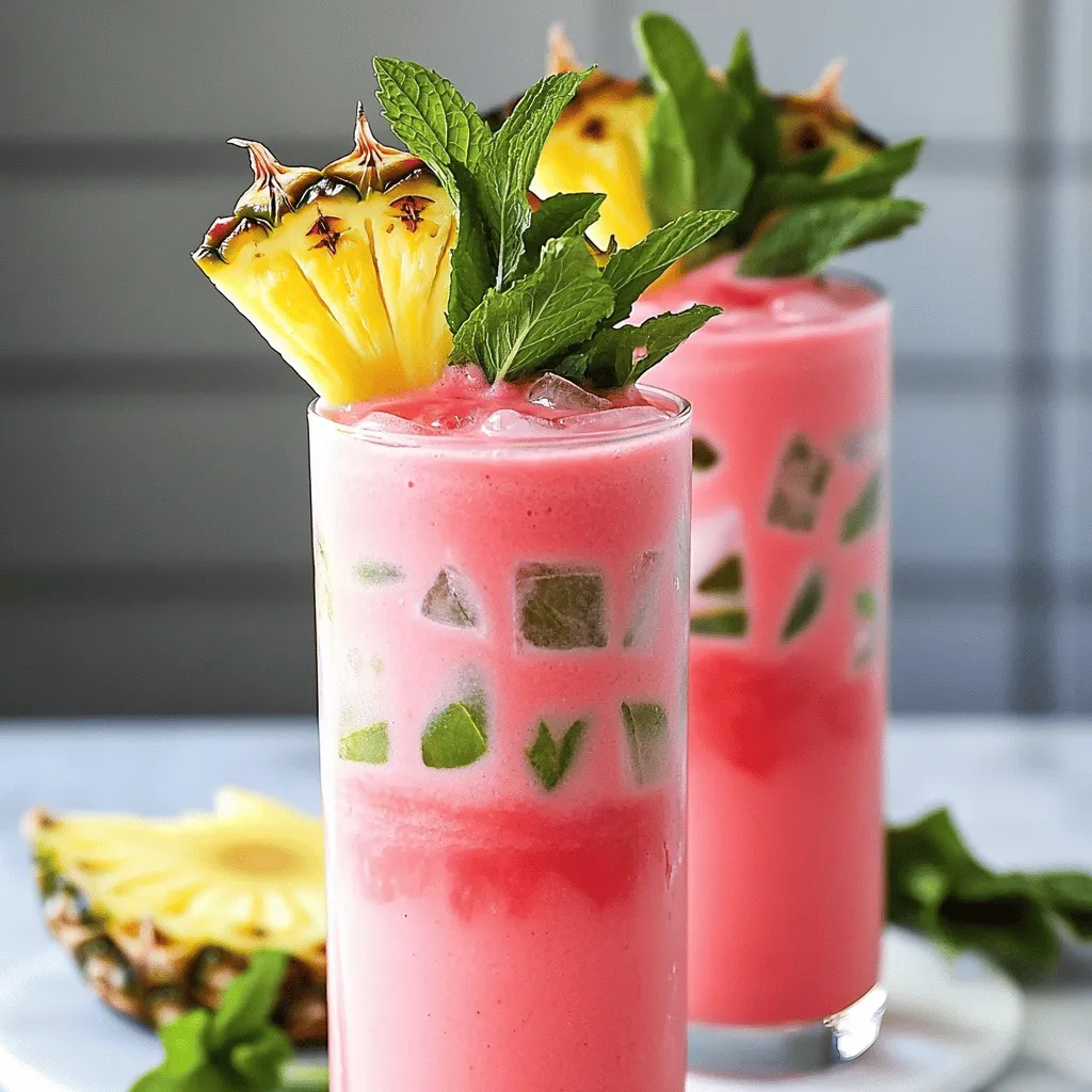 Hibiscus Breeze Pineapple Smoothie Recipe: A Refreshing Summer Delight