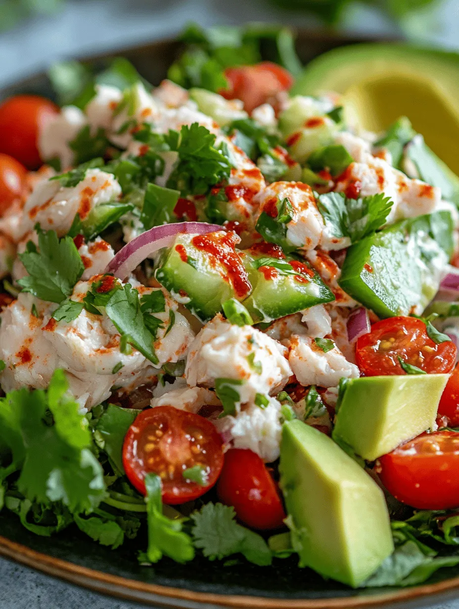 Crab-tastic Spicy Salad: A Refreshing Delight
