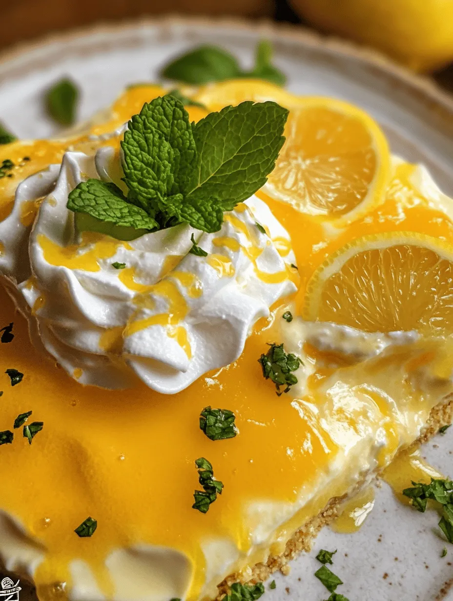 Zesty No-Bake Lemon Dream Pie
