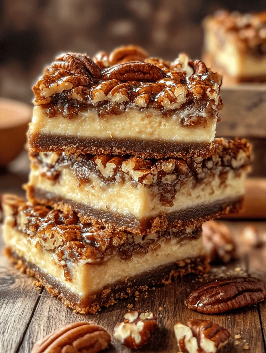 Delicious Pecan Pie Cheesecake Bars Recipe