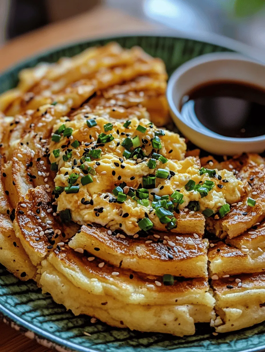 Savory Scallion Pancake Delight with Eggs: An Irresistible Treat