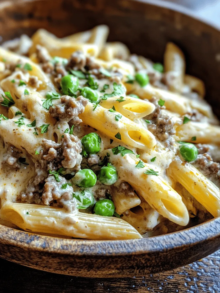 Stovetop Creamy Ground Beef Pasta Recipe