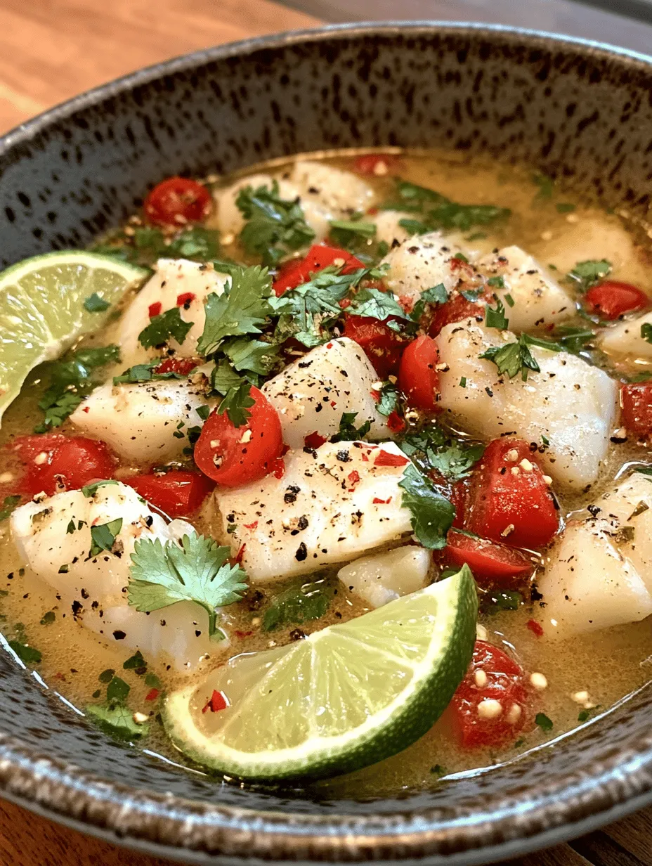Coconut Lime Fish Soup Delight: A Culinary Journey