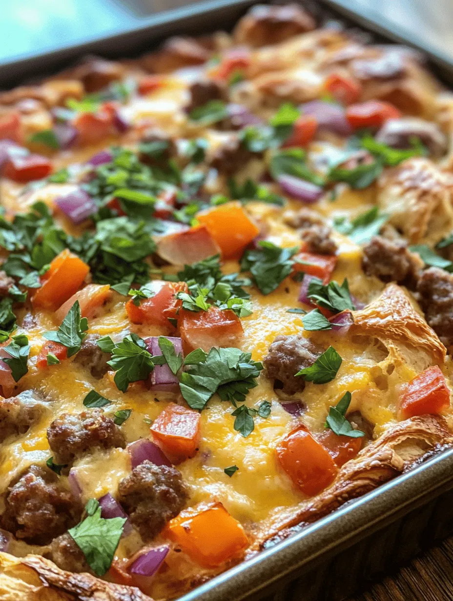 Flaky Croissant Breakfast Casserole Recipe