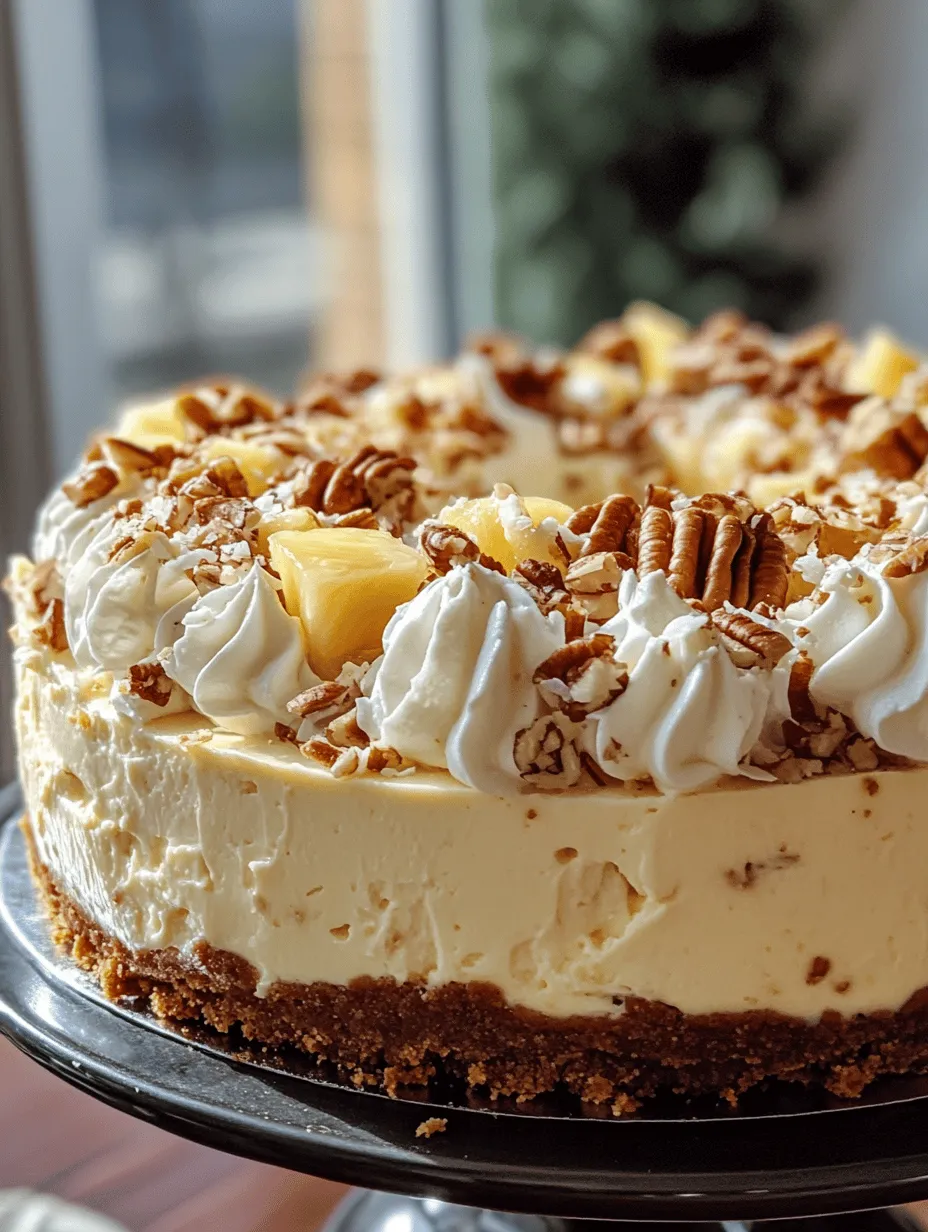 White Chocolate Pineapple Pecan Cheesecake Recipe