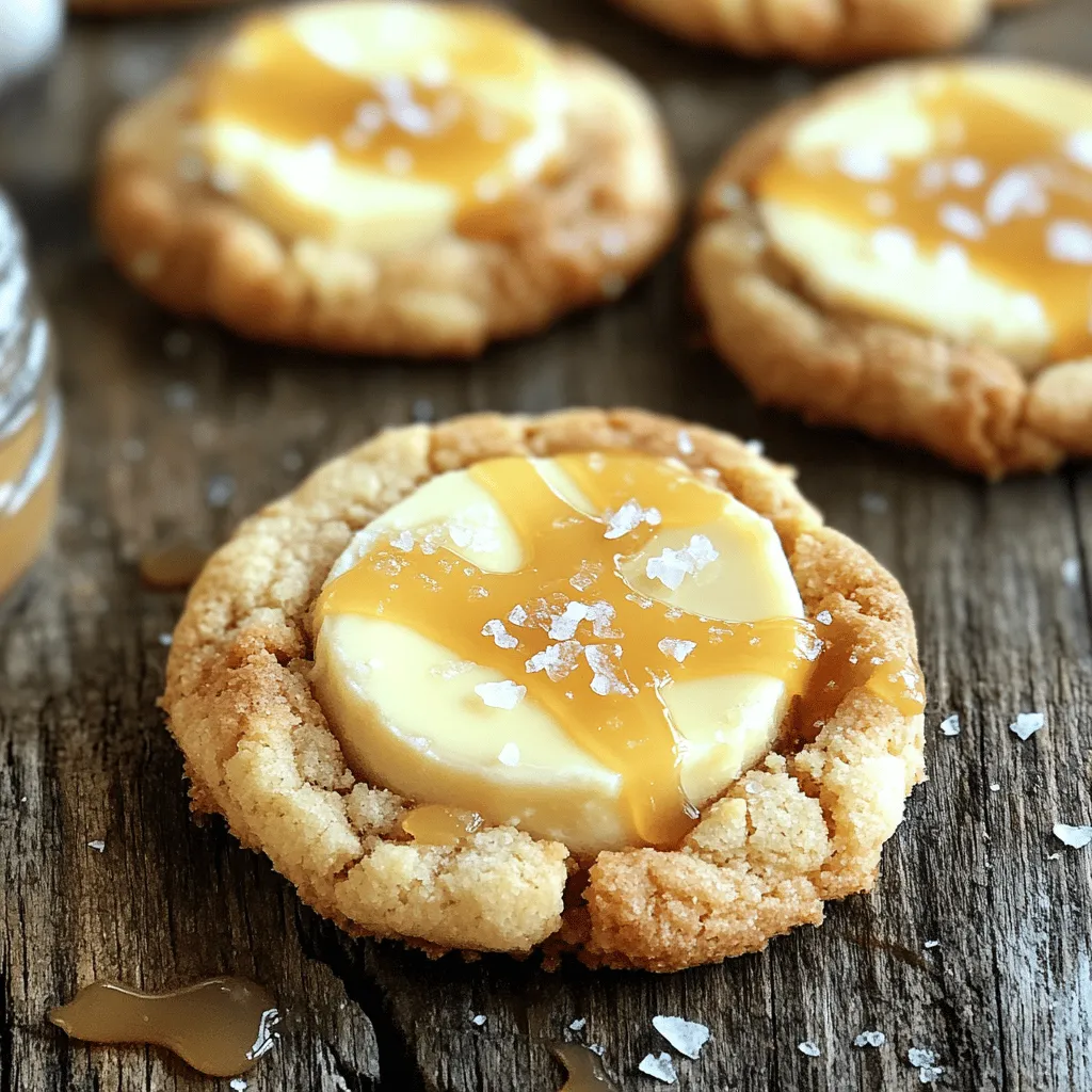 Copycat Crumbl Salted Caramel Cheesecake Cookies