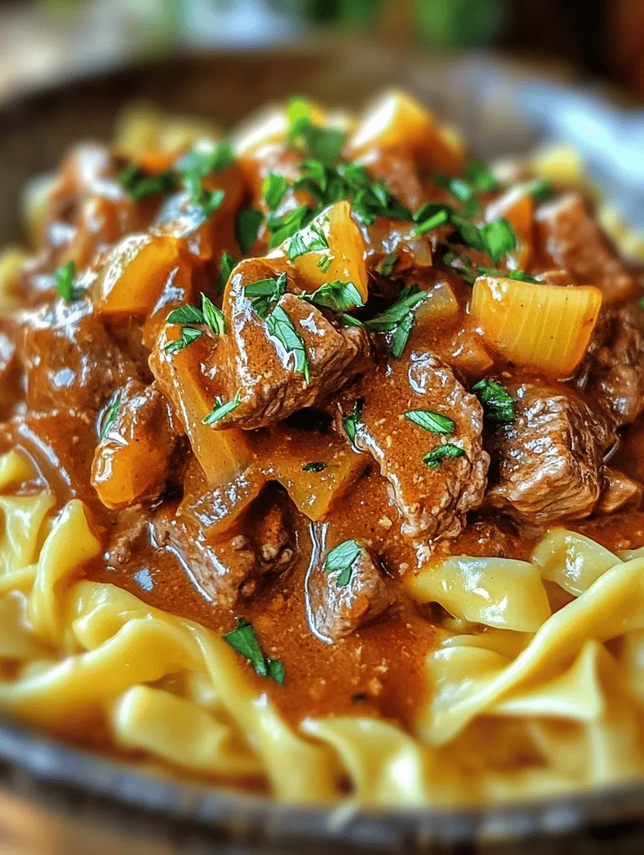 Love at First Bite Beef Stroganoff: A Timeless Classic