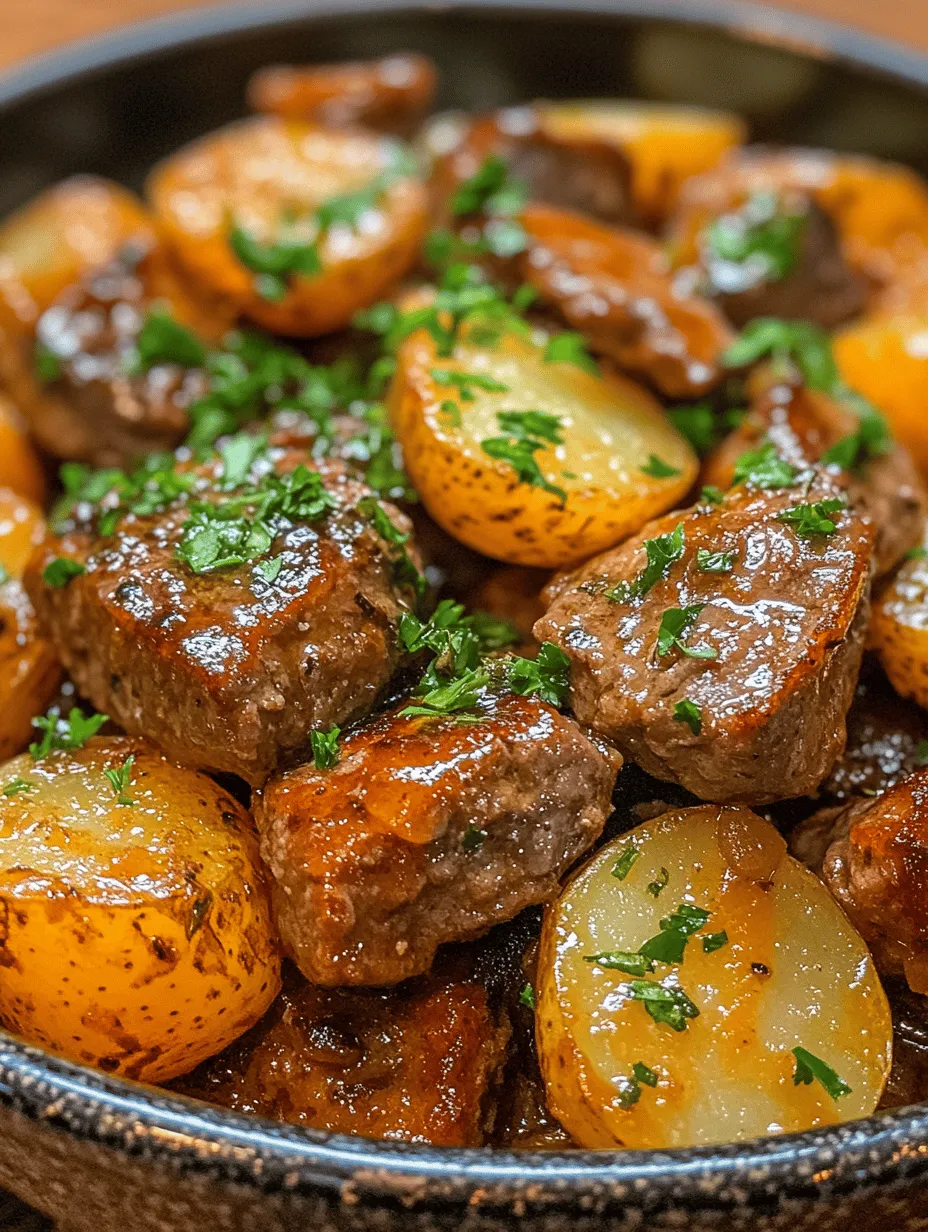 Slow Cooker Garlic Butter Beef Bites &#038; Potatoes: A Hearty Family Meal