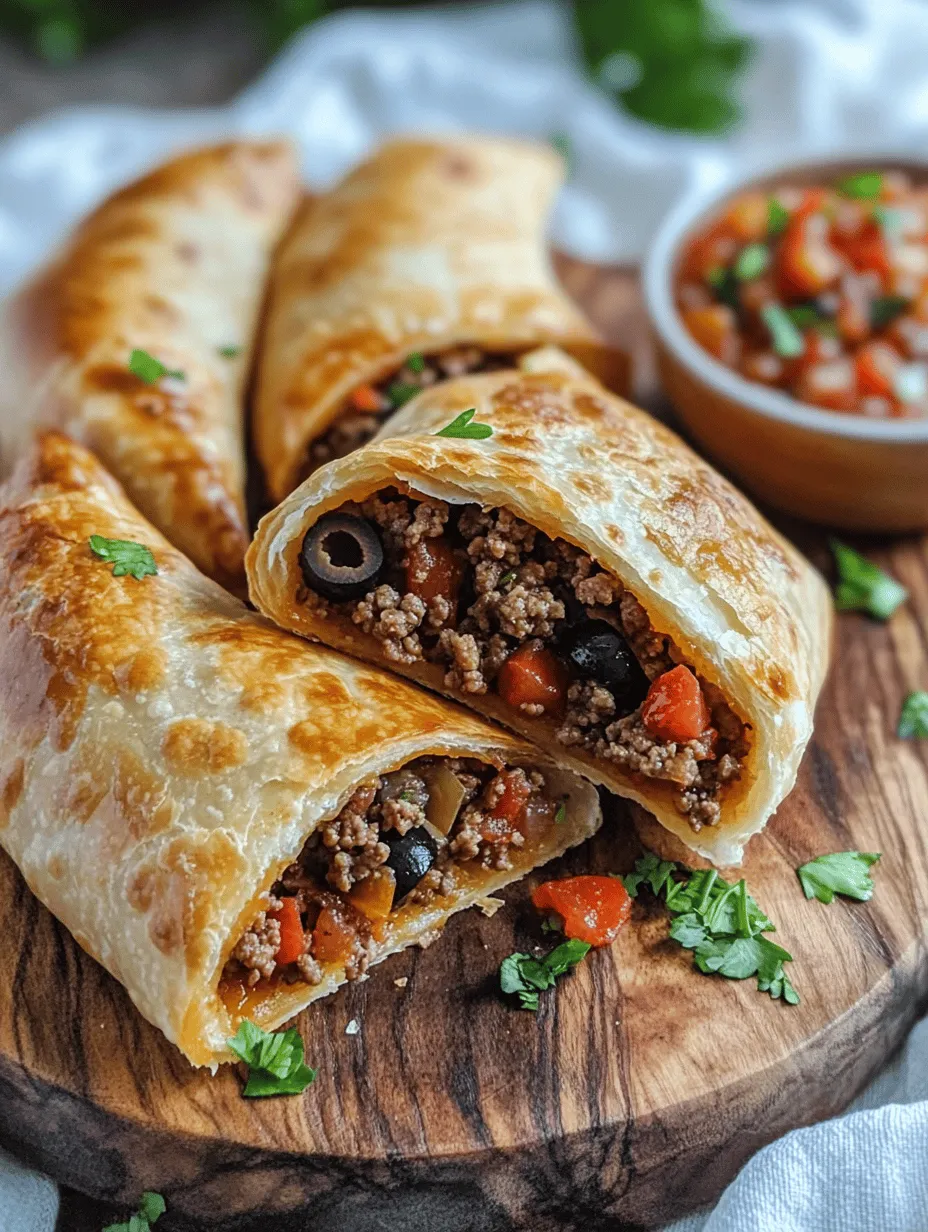 Savory Ground Beef Empanadas with a Twist