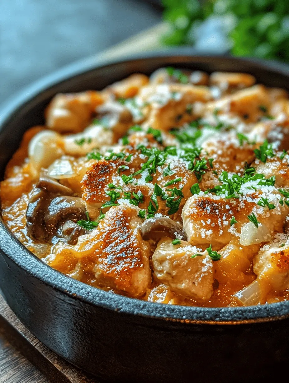 Creamy Chicken and Mushroom Skillet: A Deliciously Satisfying Meal