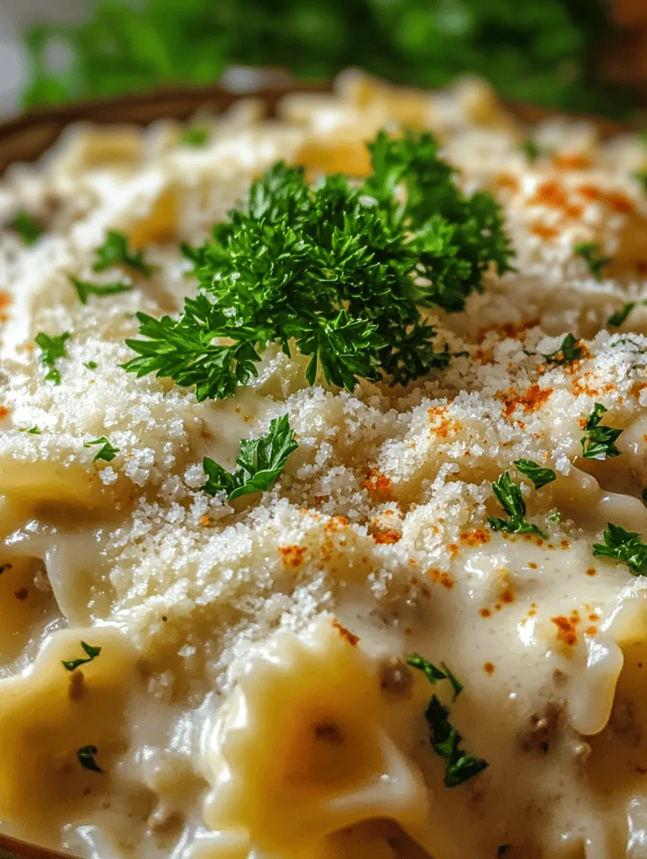 Creamy Beef and Bowtie Pasta Recipe: A Comforting Delight