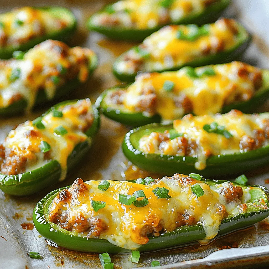 Fiery Sausage Stuffed Jalapenos: A Spicy Delight for Any Gathering