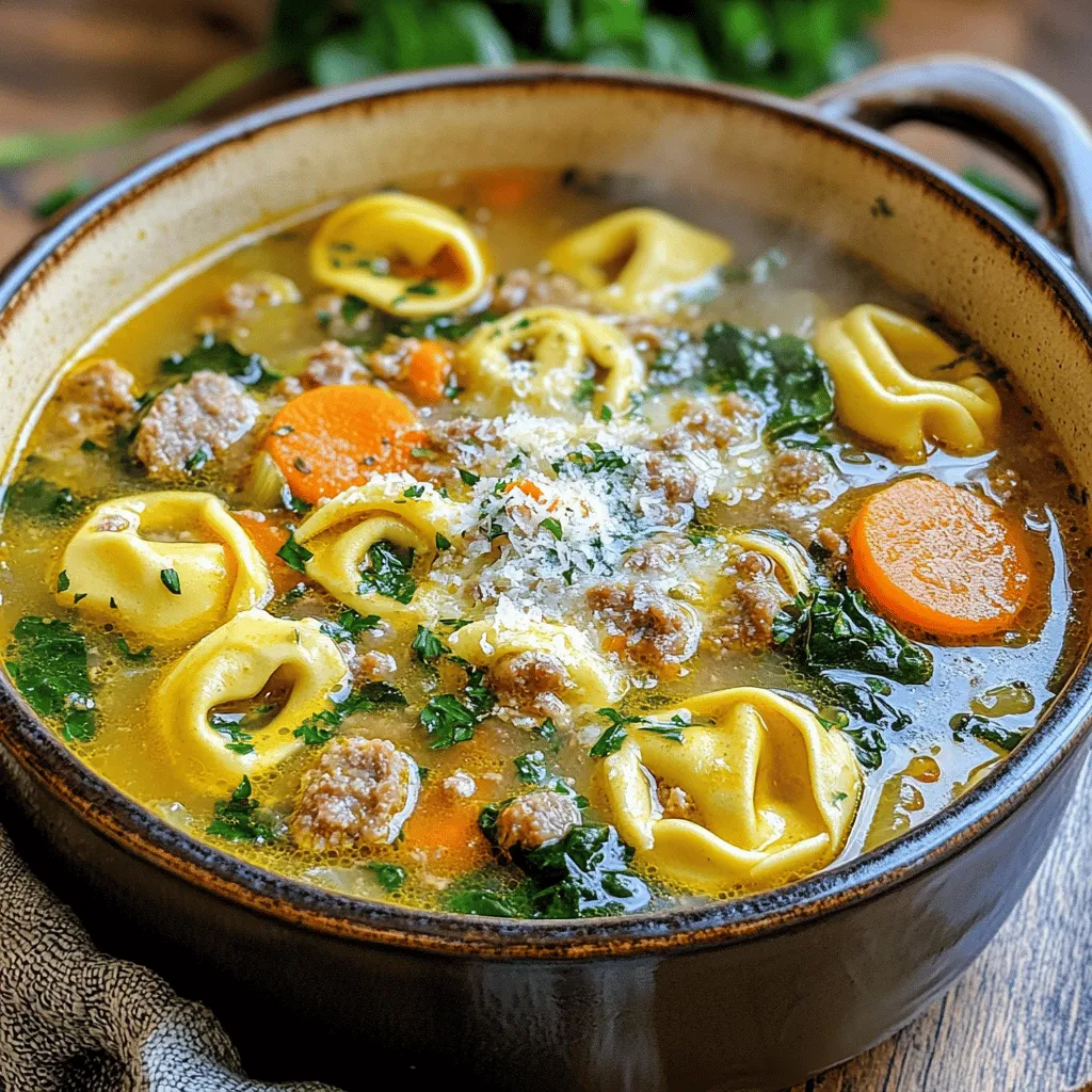 Savor the Flavors: Sausage Tortellini Soup