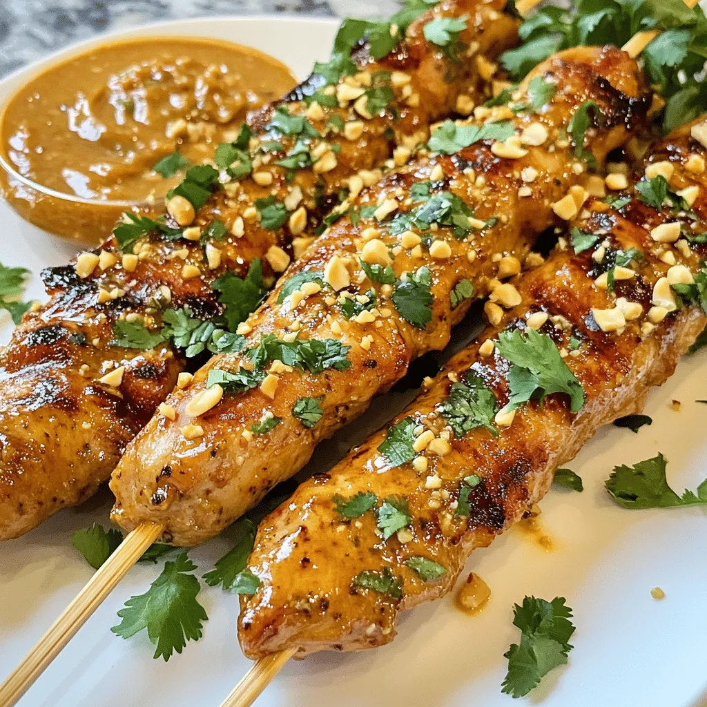 Spicy Thai Chicken Satay Skewers: A Flavorful Culinary Adventure