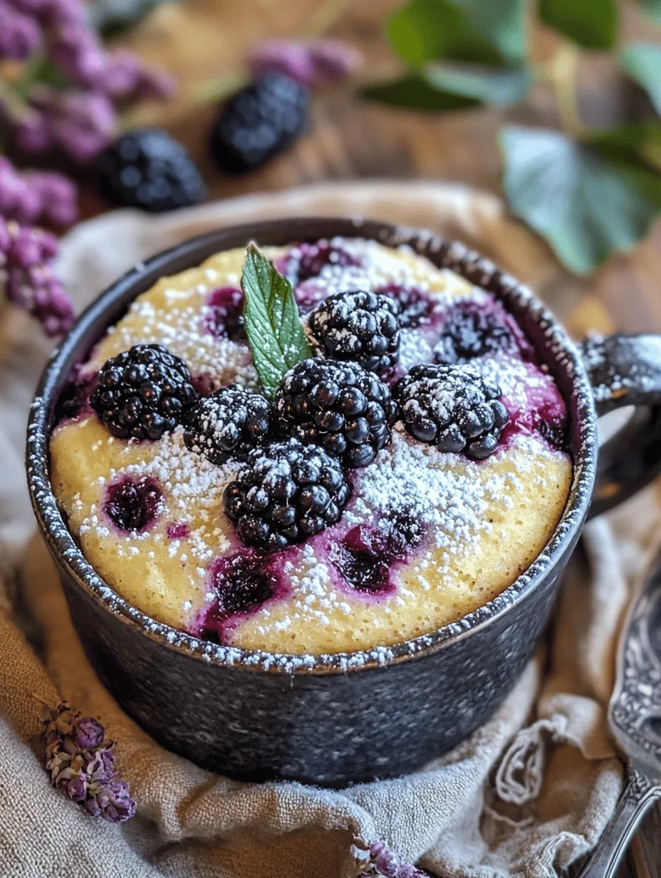 Heavenly Blackberry Mug Cake: A Quick and Delicious Dessert