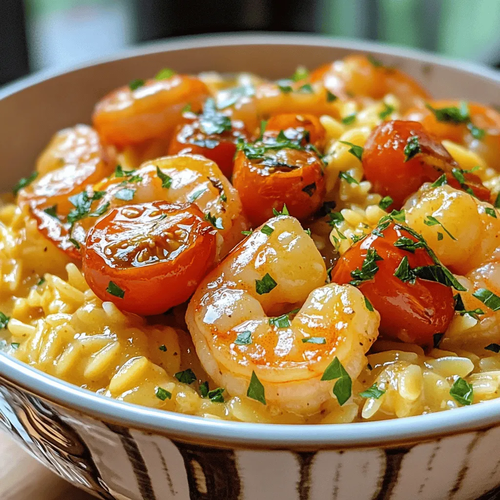 Shrimp Orzo in Creamy Wine Sauce: A Culinary Delight