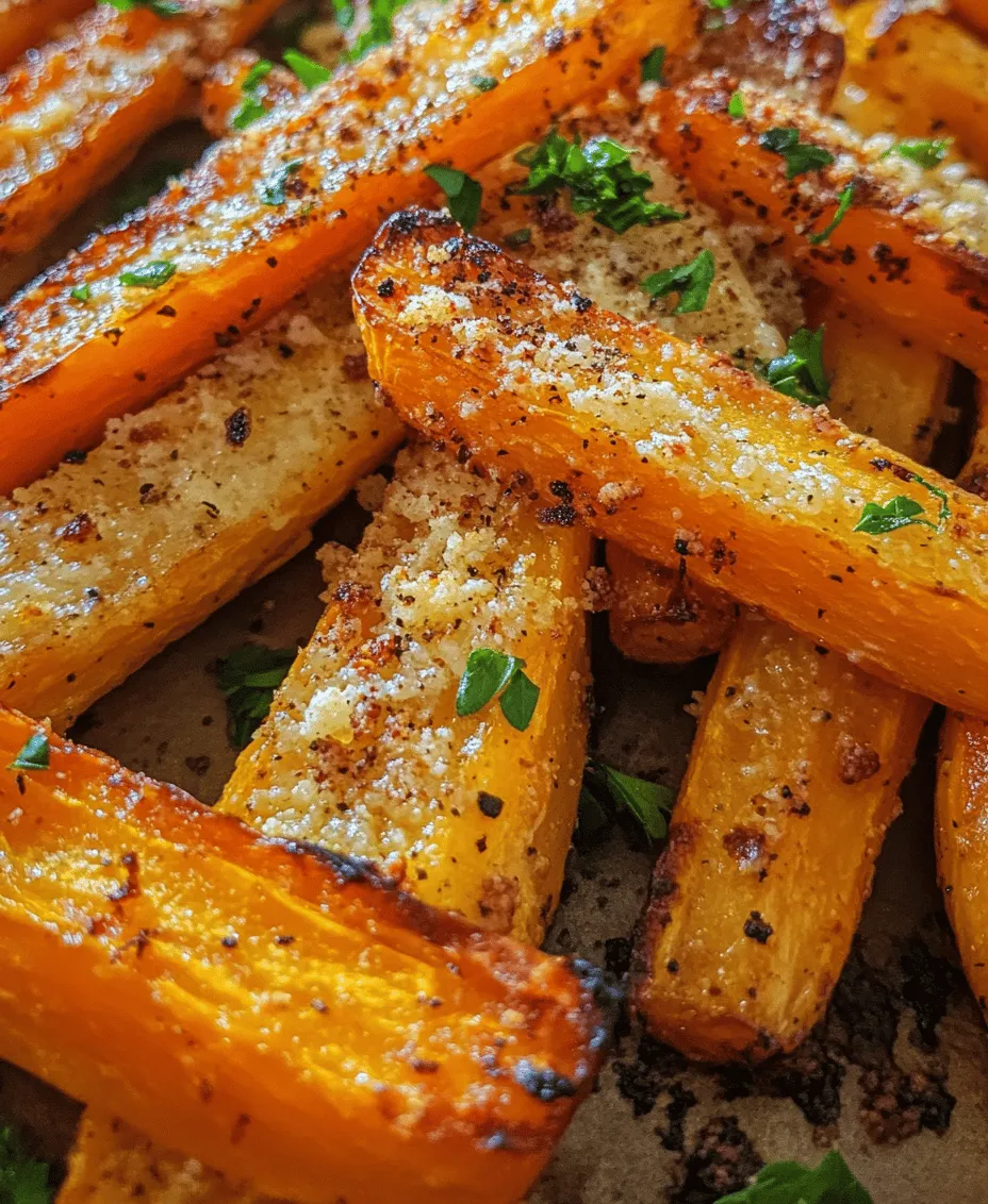 In the quest for healthier snacking options, one of the most delightful discoveries is the Crispy Parmesan Roasted Carrot Fries. These fries are not only a fantastic alternative to traditional potato fries but also provide an array of nutritional benefits that make them a perfect choice for health-conscious eaters. Easy to prepare and bursting with flavor, they can serve as an ideal companion for parties, family gatherings, or even as a satisfying snack during a movie night. By incorporating Parmesan cheese and a medley of aromatic spices, we elevate humble carrots into a crispy treat that everyone will love.