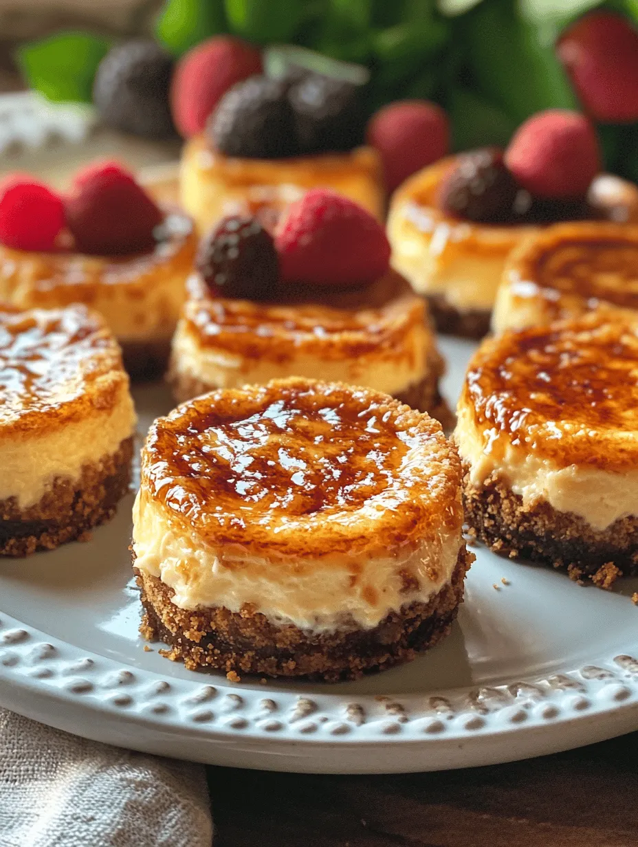 Mini Crème Brûlée Cheesecake Bites: A Divine Fusion of Flavors