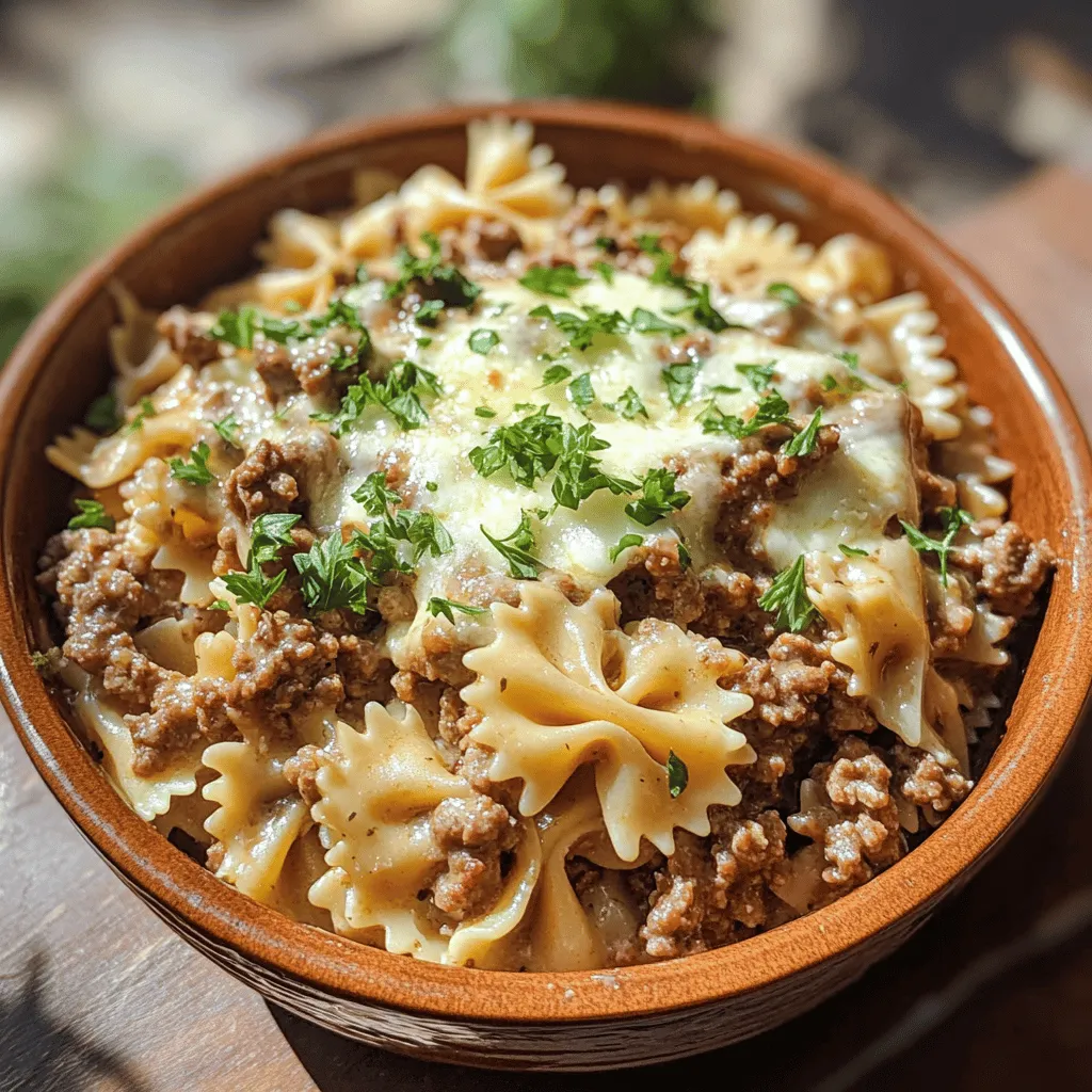 Creamy Beef and Bowtie Pasta: A Delightful Comfort Food Recipe