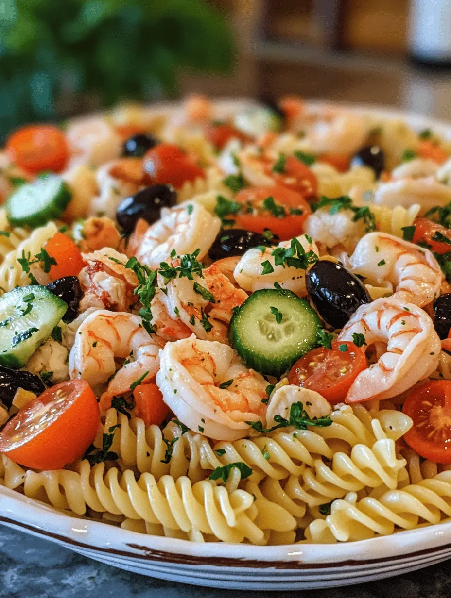 Coastal Seafood Pasta Salad Delight: A Refreshing Summer Favorite