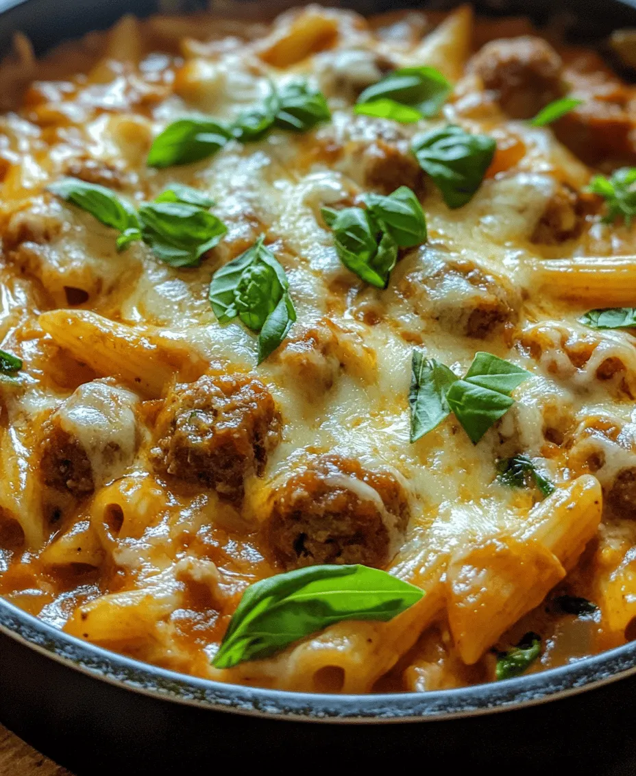 One Pot Cheesy Sausage Pasta stands out as a creamy, cheesy delight that promises to warm your heart and fill your belly. This dish is not only a feast for the taste buds but also a visual treat, with its vibrant colors and rich, inviting aroma. Combining perfectly cooked pasta with savory Italian sausage, luscious cream, and a melty cheese blend, it is the ultimate comfort food that will appeal to both adults and children.