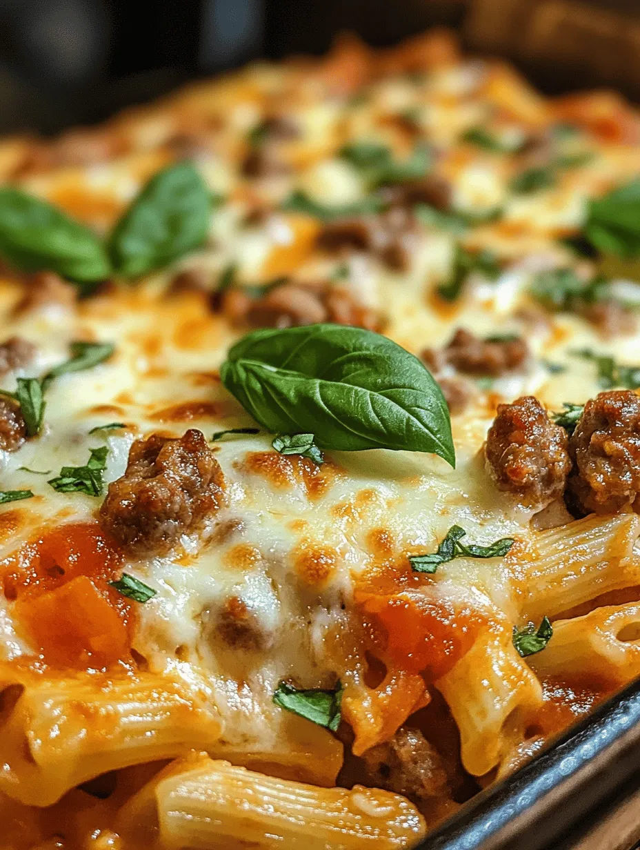 One Pot Cheesy Sausage Pasta: A Creamy, Comforting Delight