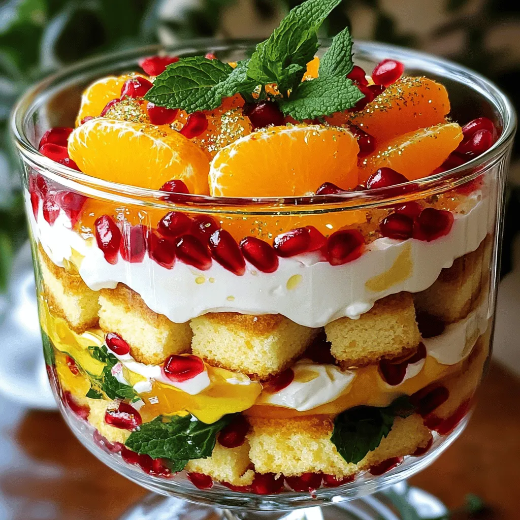 Sparkling Pomegranate Citrus Trifle Recipe
