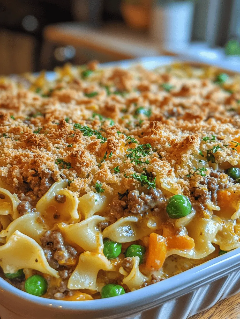 Creamy Delight: Sour Cream Beef Noodle Casserole