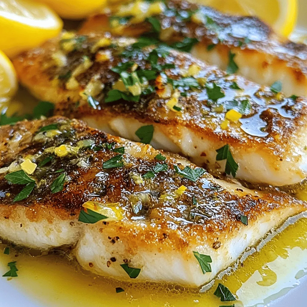 Sizzling Pan-Roasted Sea Bass with Garlic Butter: A Culinary Delight