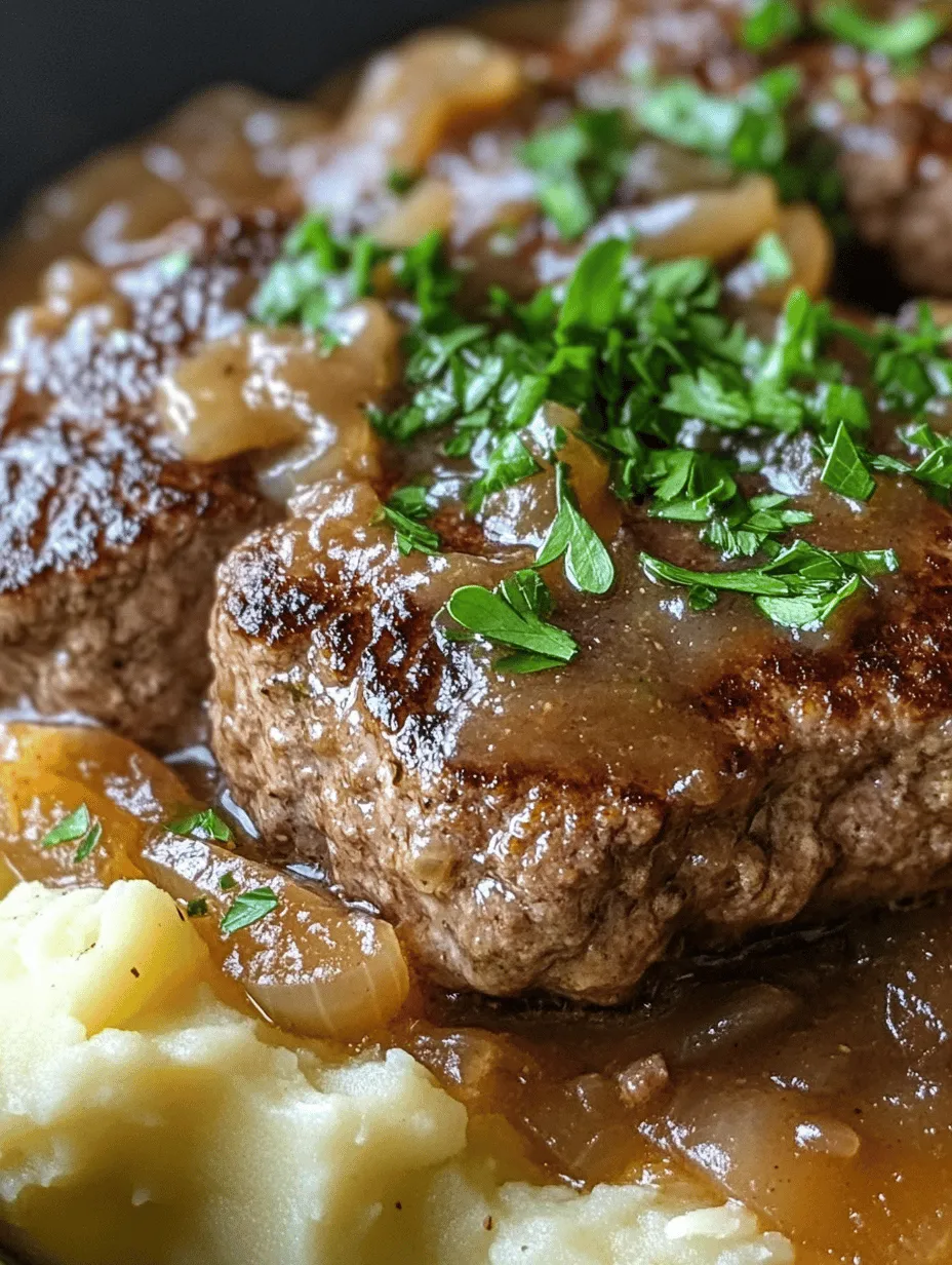 Hamburger Steak with Onions and Gravy: A Comforting Classic