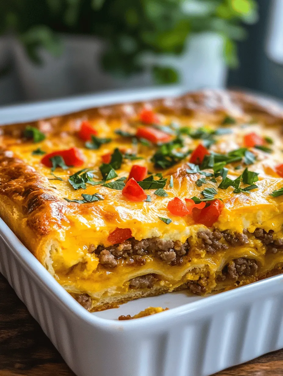 Cheesy Crescent Roll Breakfast Bake: A Delicious Start to Your Day