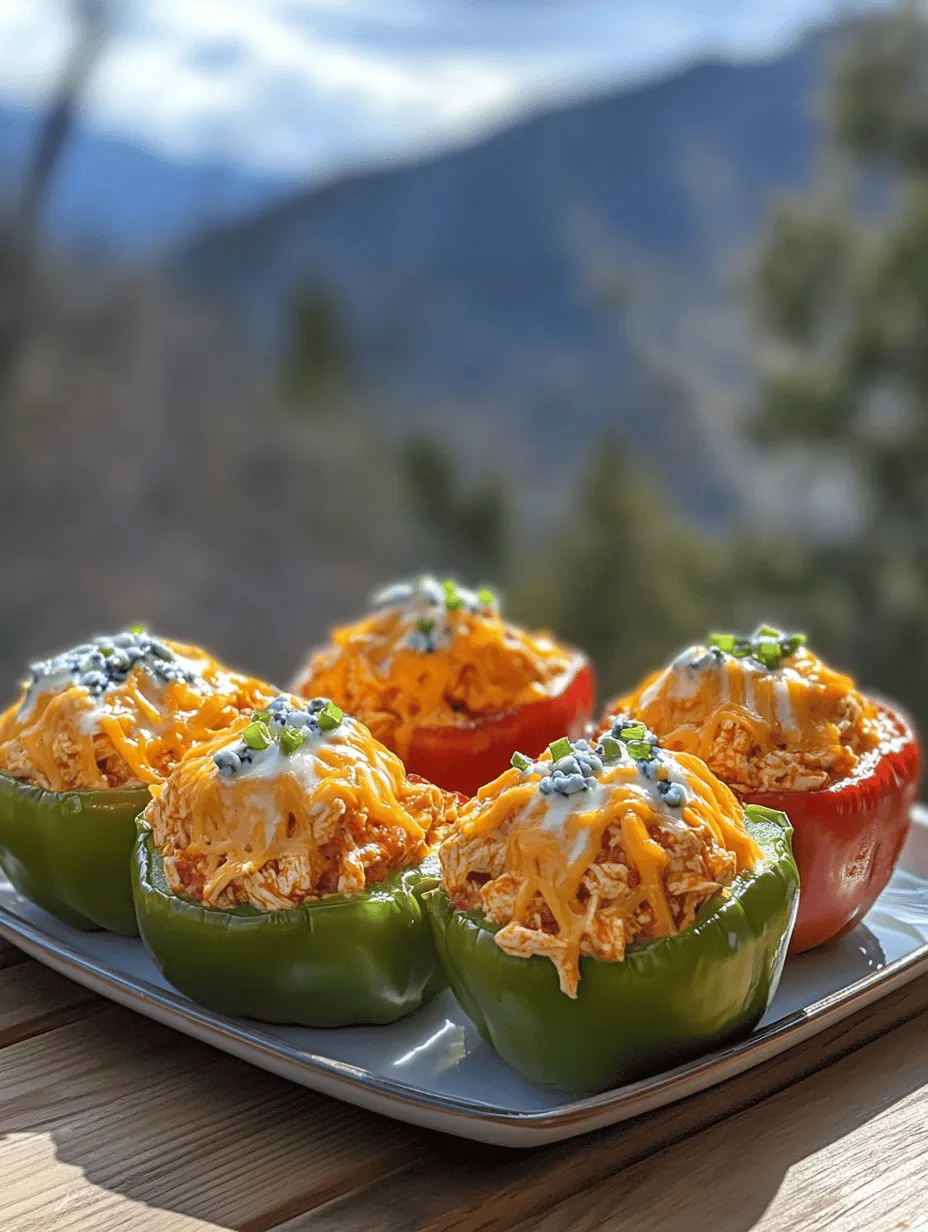 Spicy Buffalo Chicken Stuffed Peppers Recipe