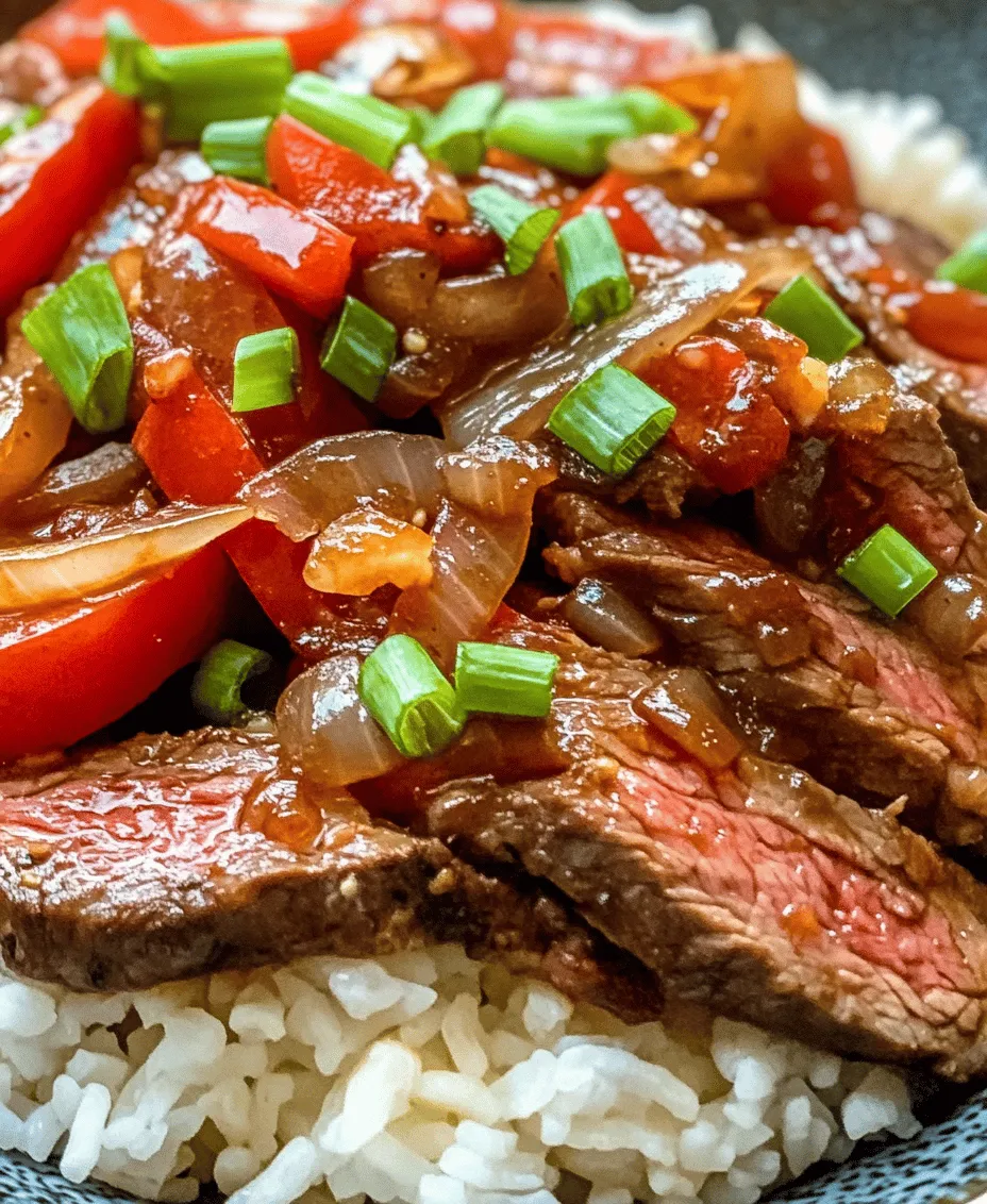 Sizzling Chinese Pepper Steak with Onions is more than just a meal; it