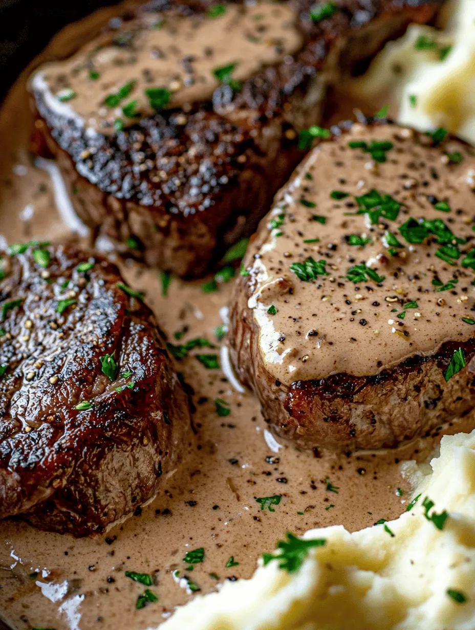 Savory Steak with Garlic Cream Sauce: A Gourmet Delight at Home