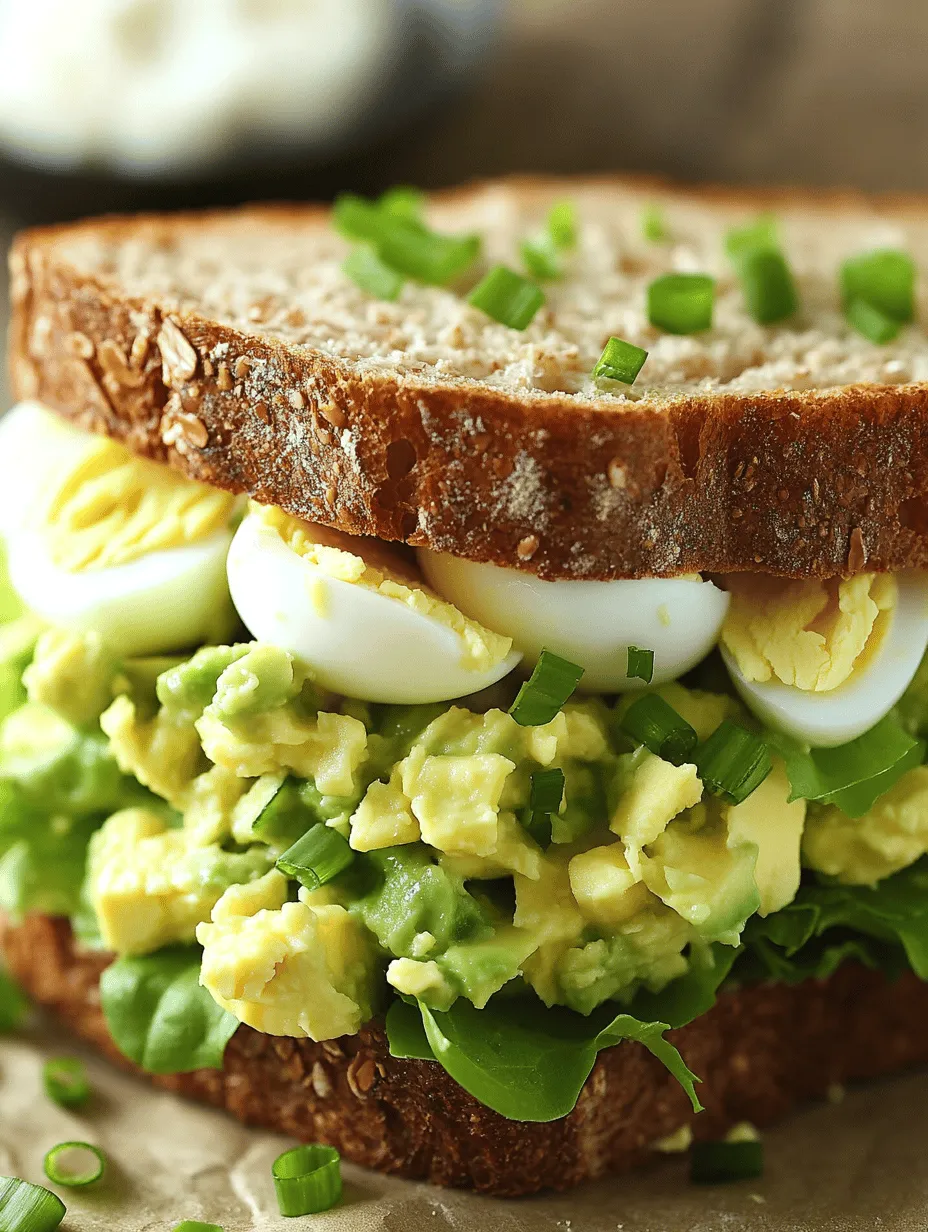 Creamy Avocado Egg Salad Sandwiches: A Delicious and Nutritious Lunch Option