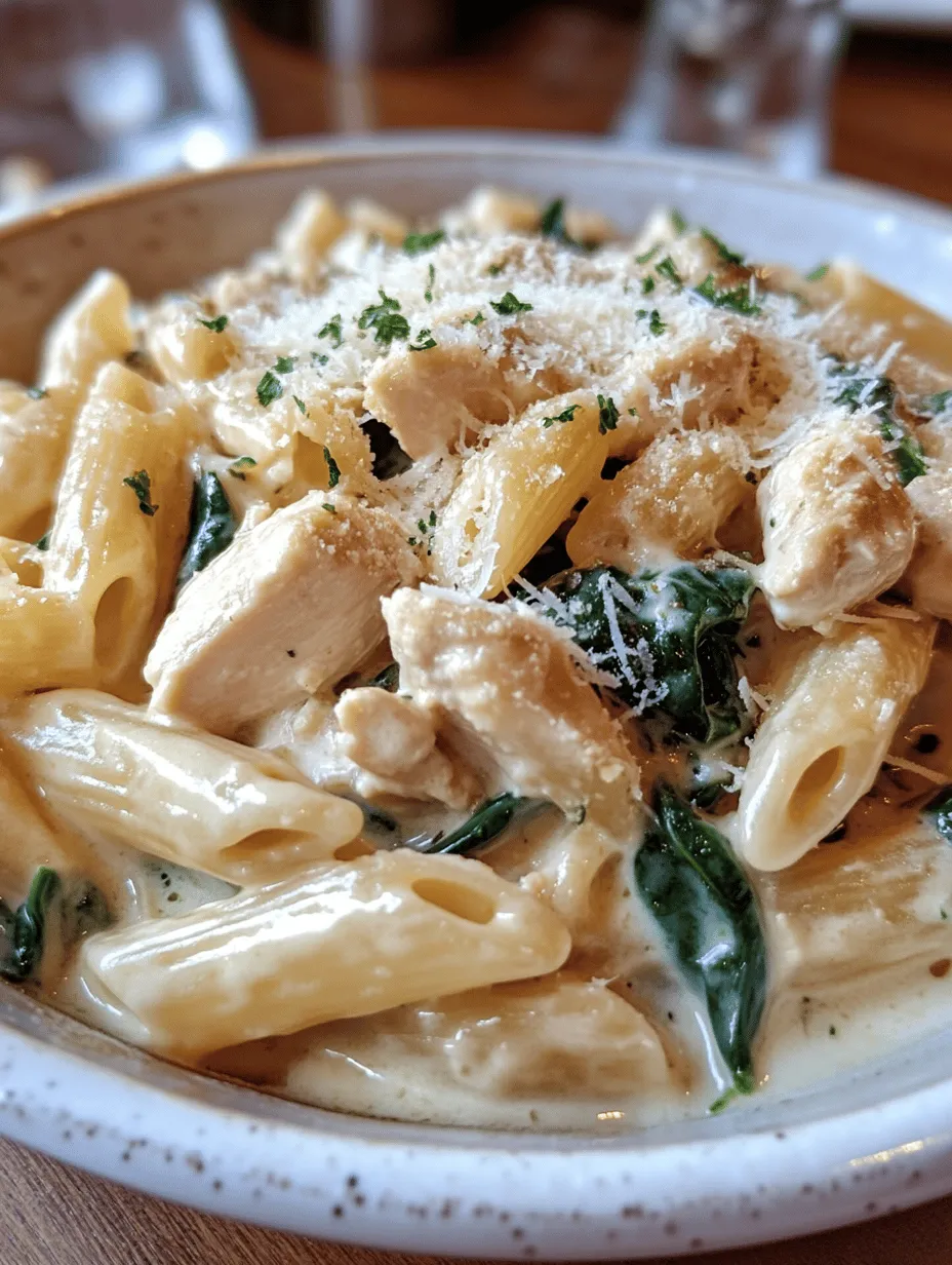 Creamy Chicken and Spinach Penne Recipe