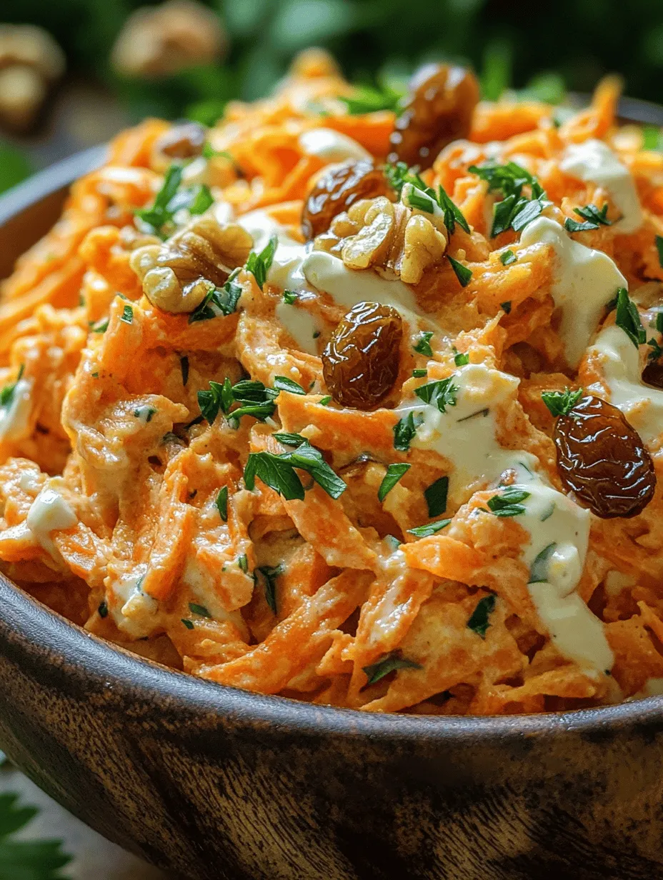 Creamy Carrot Salad: A Vibrant and Nutritious Delight