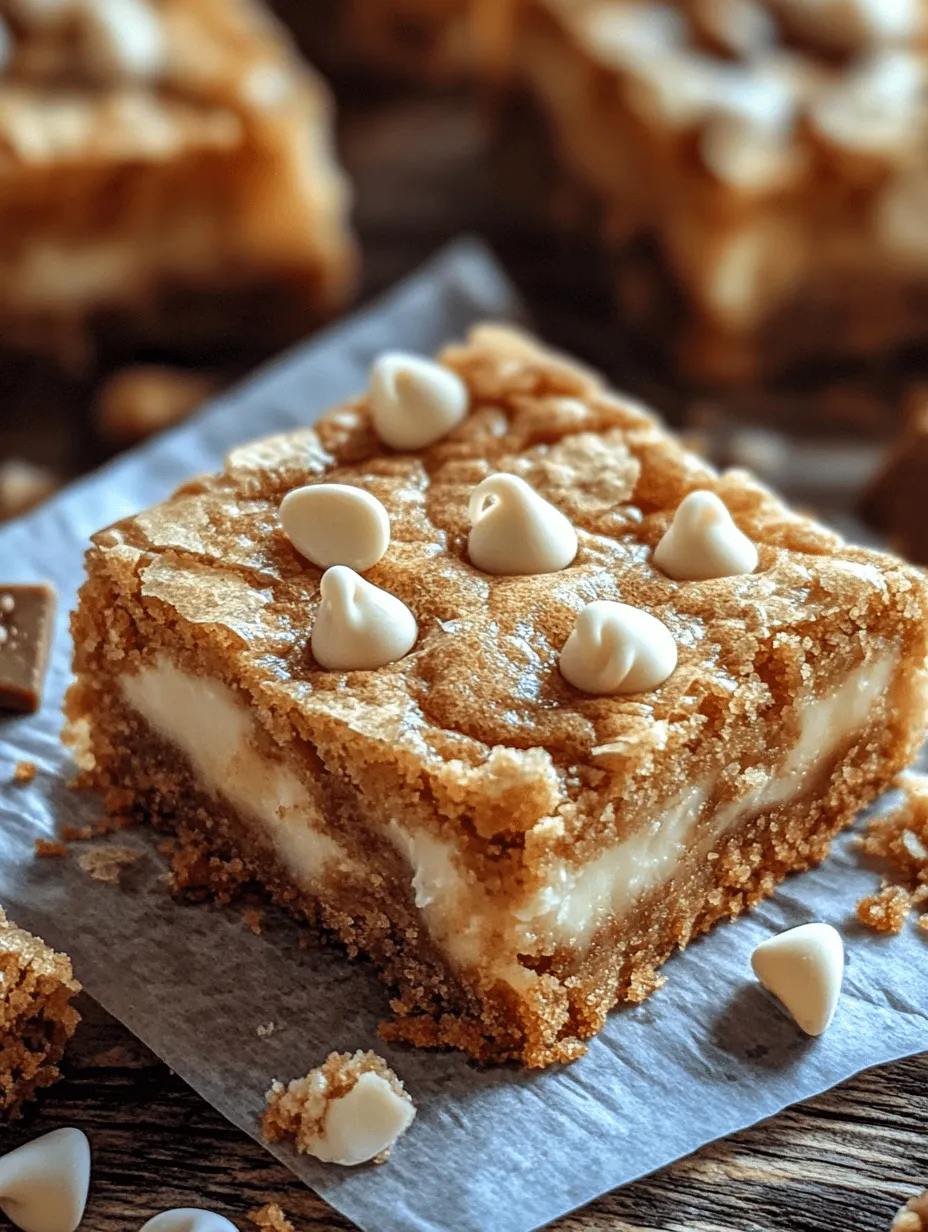 Fudgy White Chocolate Biscoff Blondies: A Decadent Dessert Delight