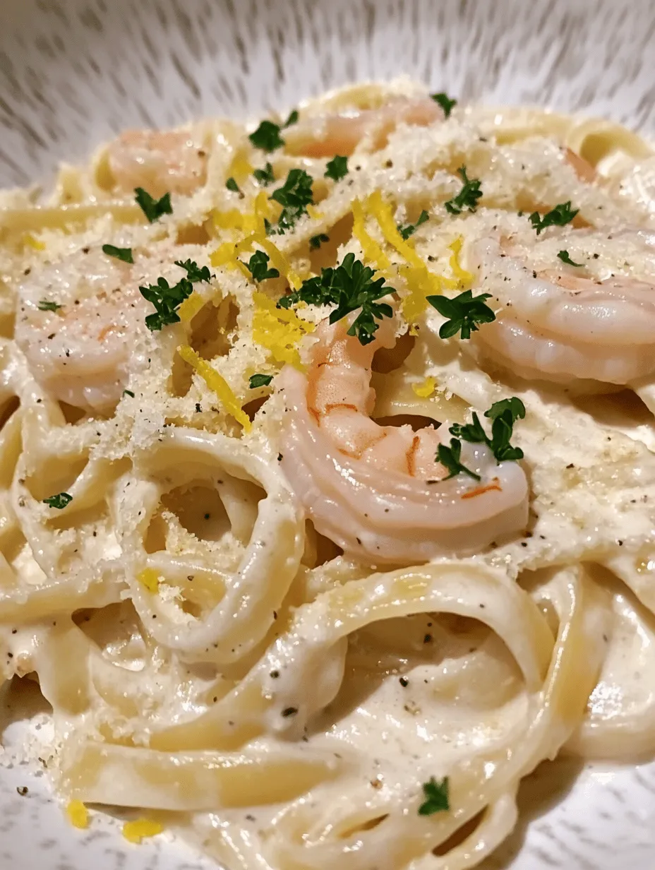 Creamy Shrimp Scampi Pasta Delight