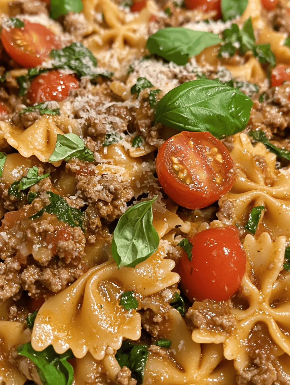 Creamy Beef and Bowtie Pasta Delight: A Comforting Recipe to Savor