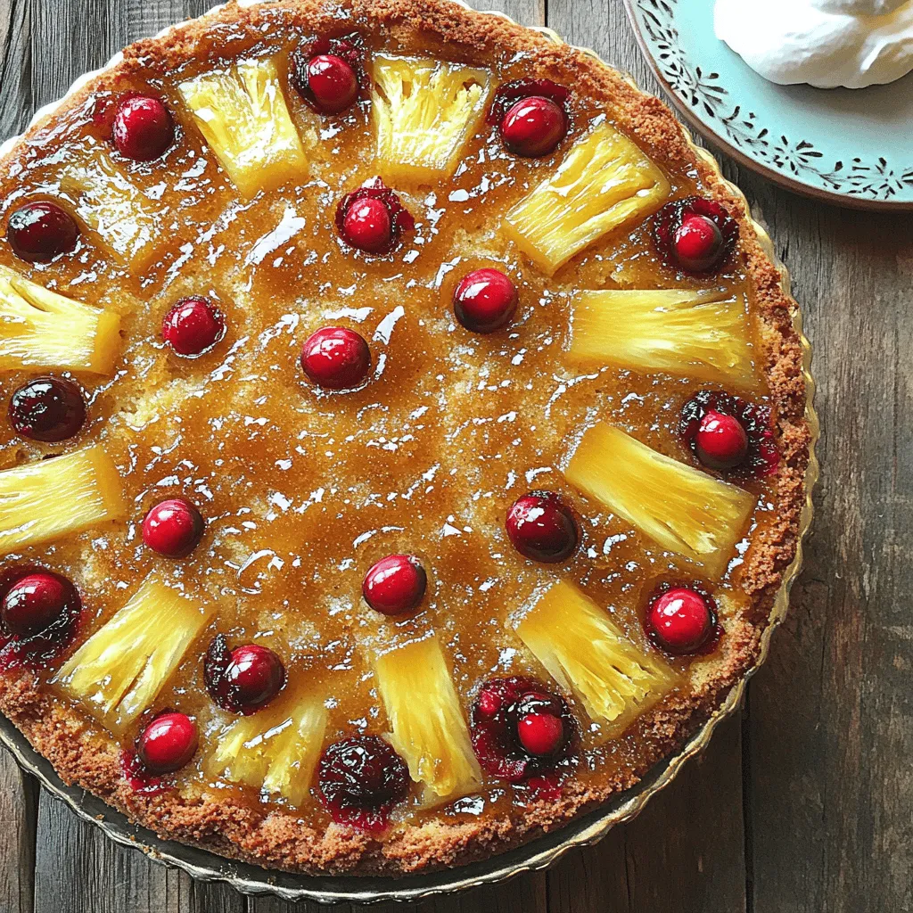 Cranberry Pineapple Upside-Down Cake Delight