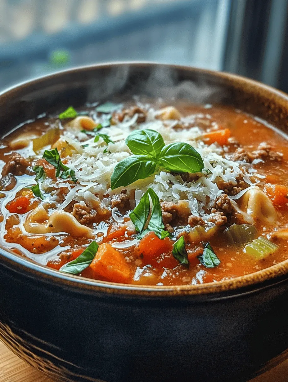 Hearty Slow Cooker Tomato Tortellini Soup with Ground Beef: A Comforting Family Recipe