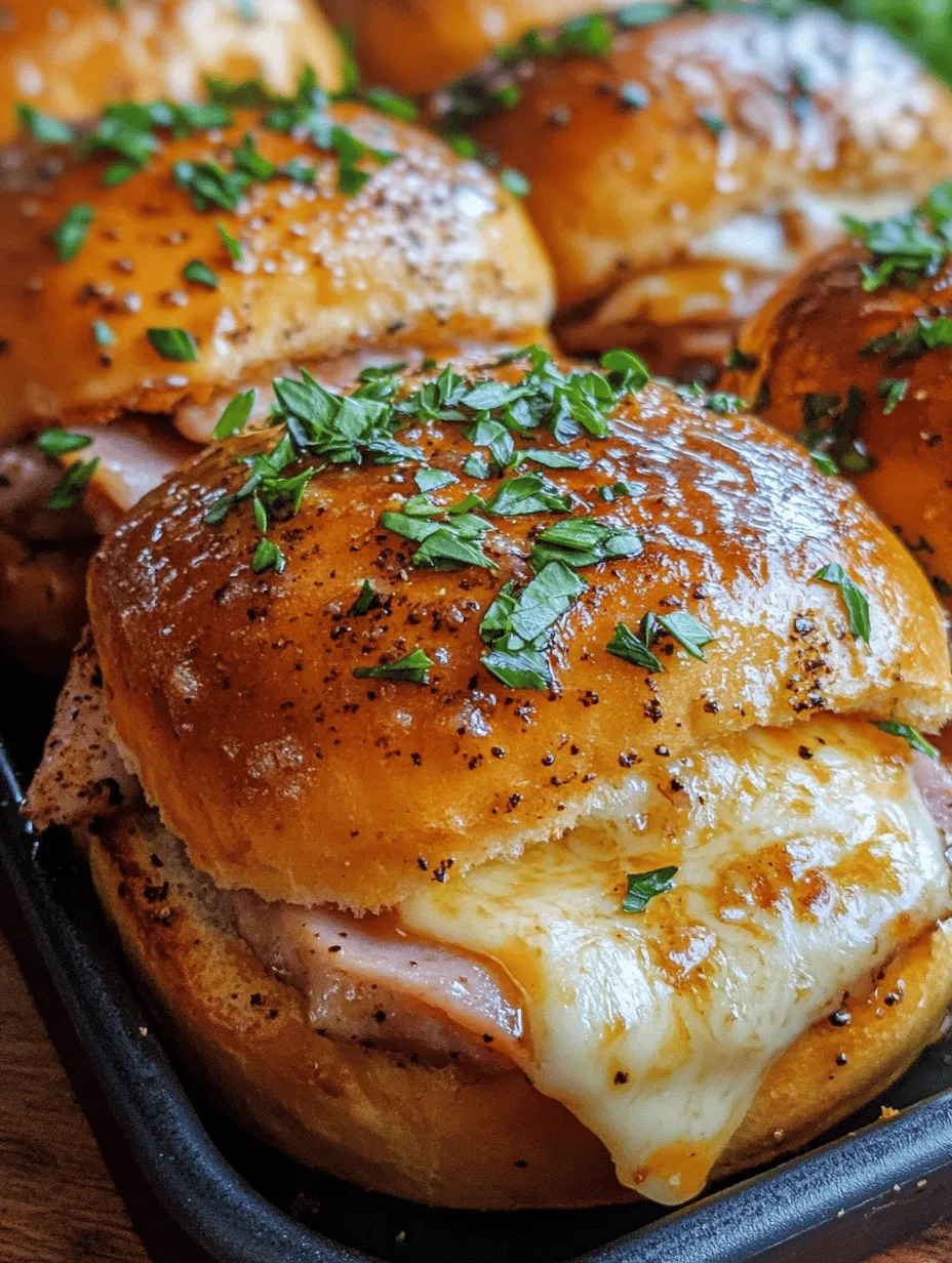 Savory Ham &#038; Cheese Sliders Delight: Discovering the Joy of Savory Ham &#038; Cheese Sliders