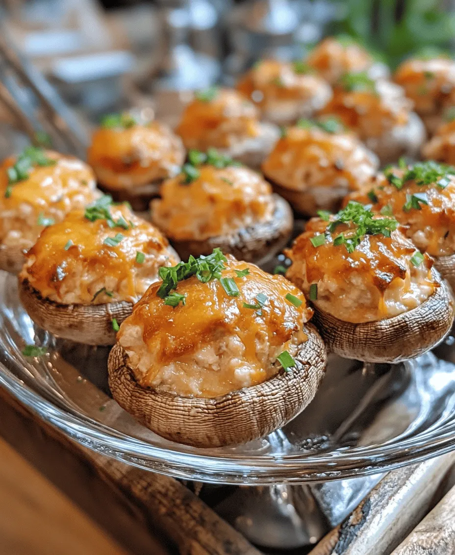 To make Buffalo Chicken Dip Stuffed Baked Mushrooms truly shine, it