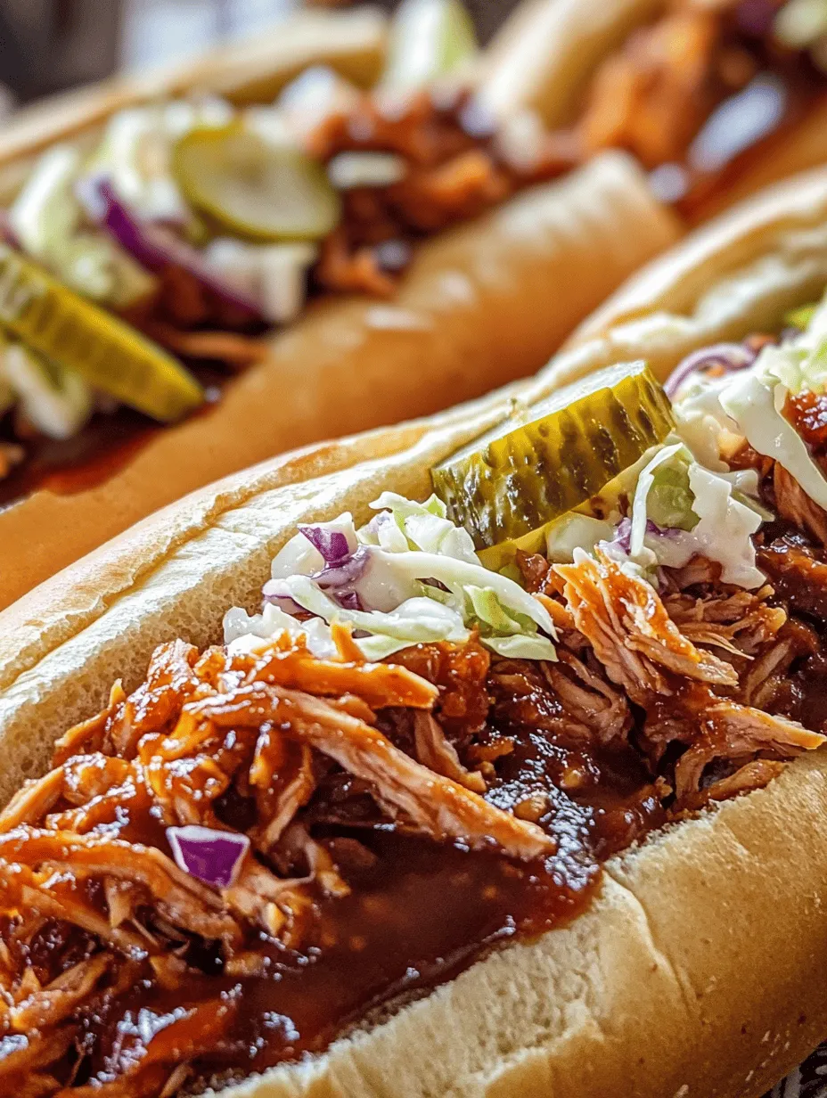 BBQ Jackfruit Pulled Meat Sub Sandwiches