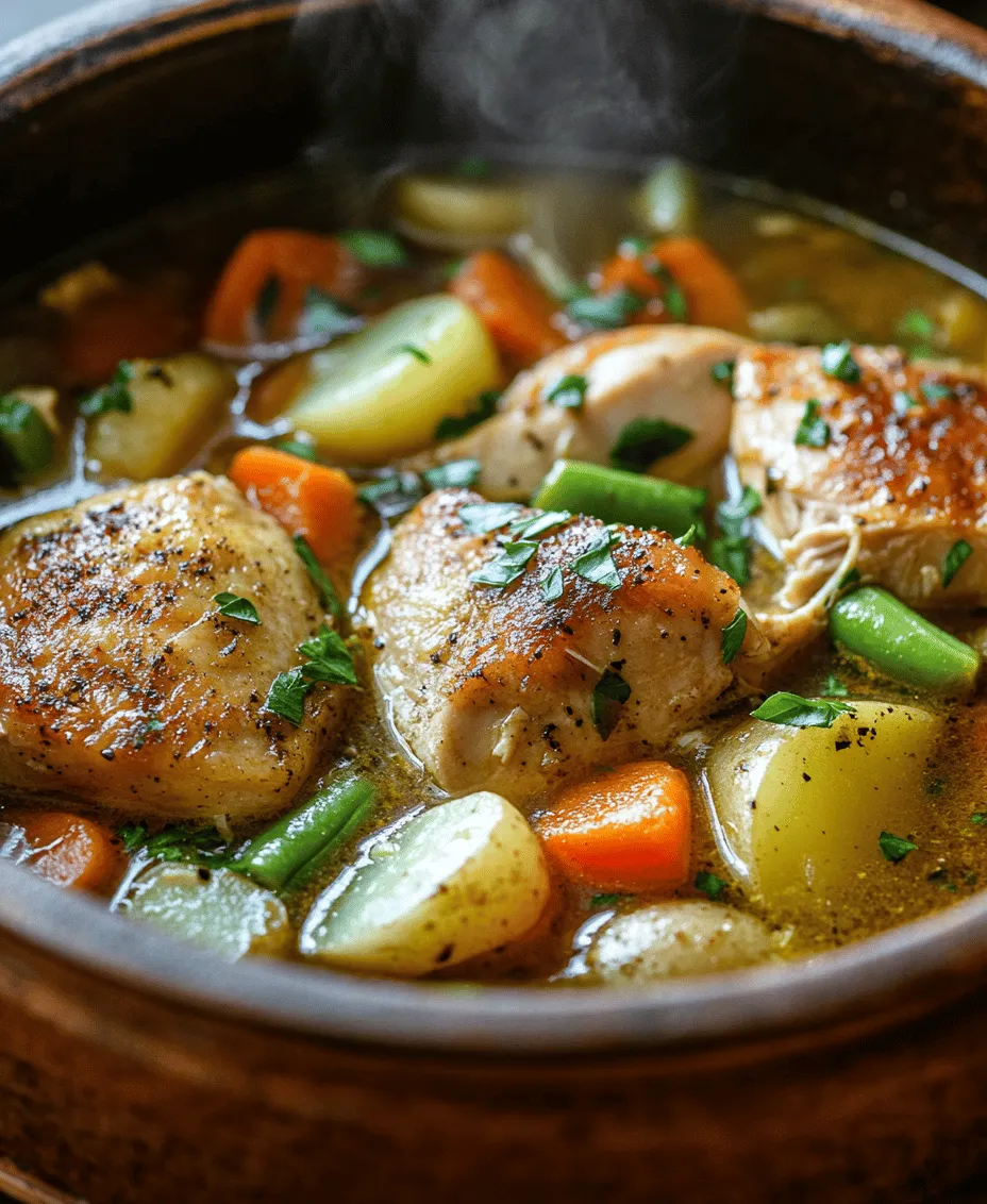Hearty Chicken and Vegetable Stew is the ultimate comfort food, perfect for warming the soul and satisfying the appetite. This dish combines tender pieces of chicken with a medley of fresh vegetables, all simmered together in a rich, savory broth. As the flavors meld, they create a delightful harmony that invites everyone to gather around the table. Whether it
