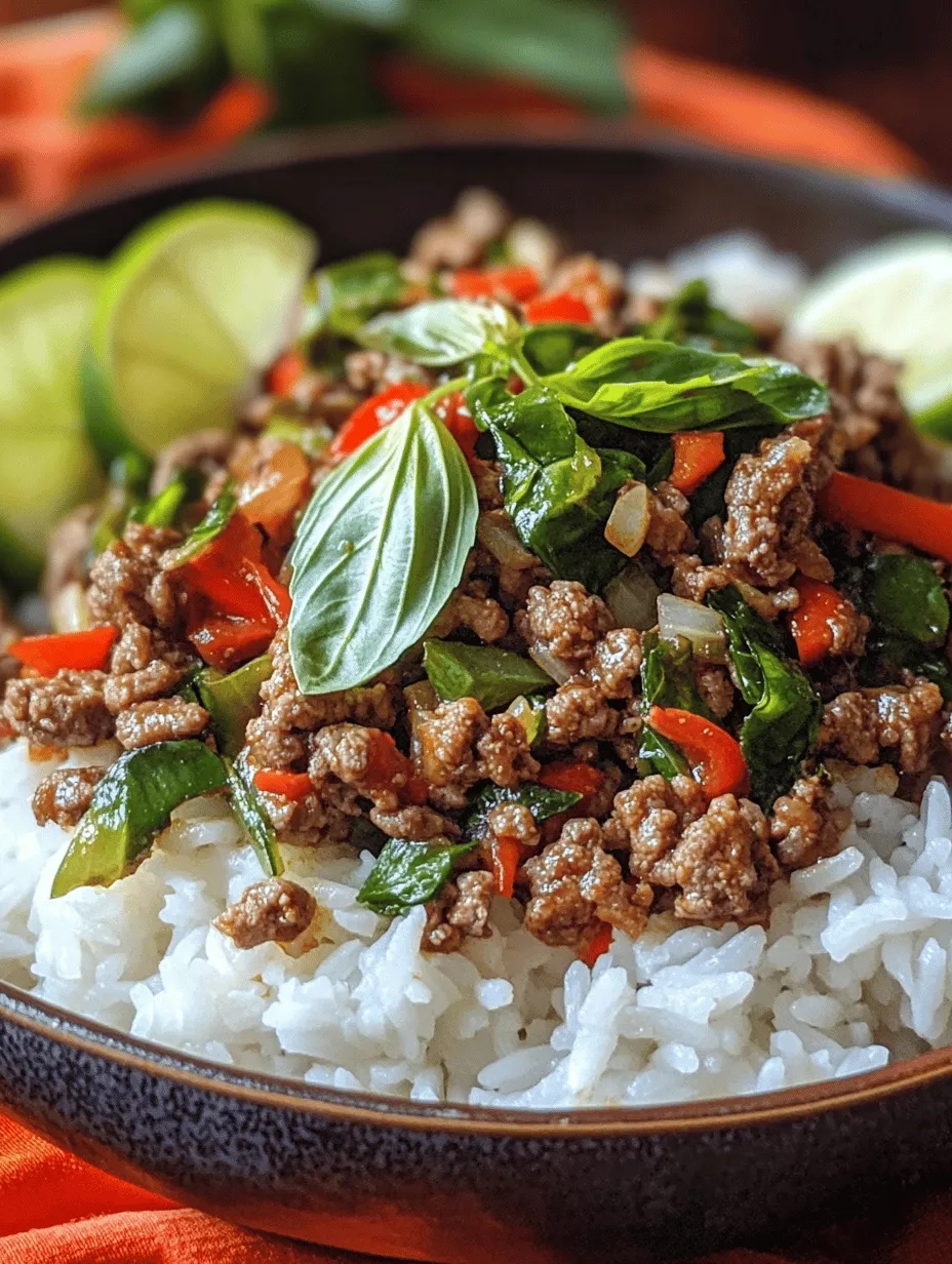 Spicy Thai Basil Beef Delight: A Flavorful Journey Through Thai Cuisine